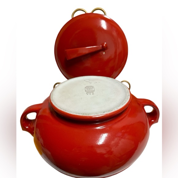 MCM HALL’S Red Sundial Casserole Covered Superior Quality Kitchenware Vintage ❤️ - Picture 10 of 10